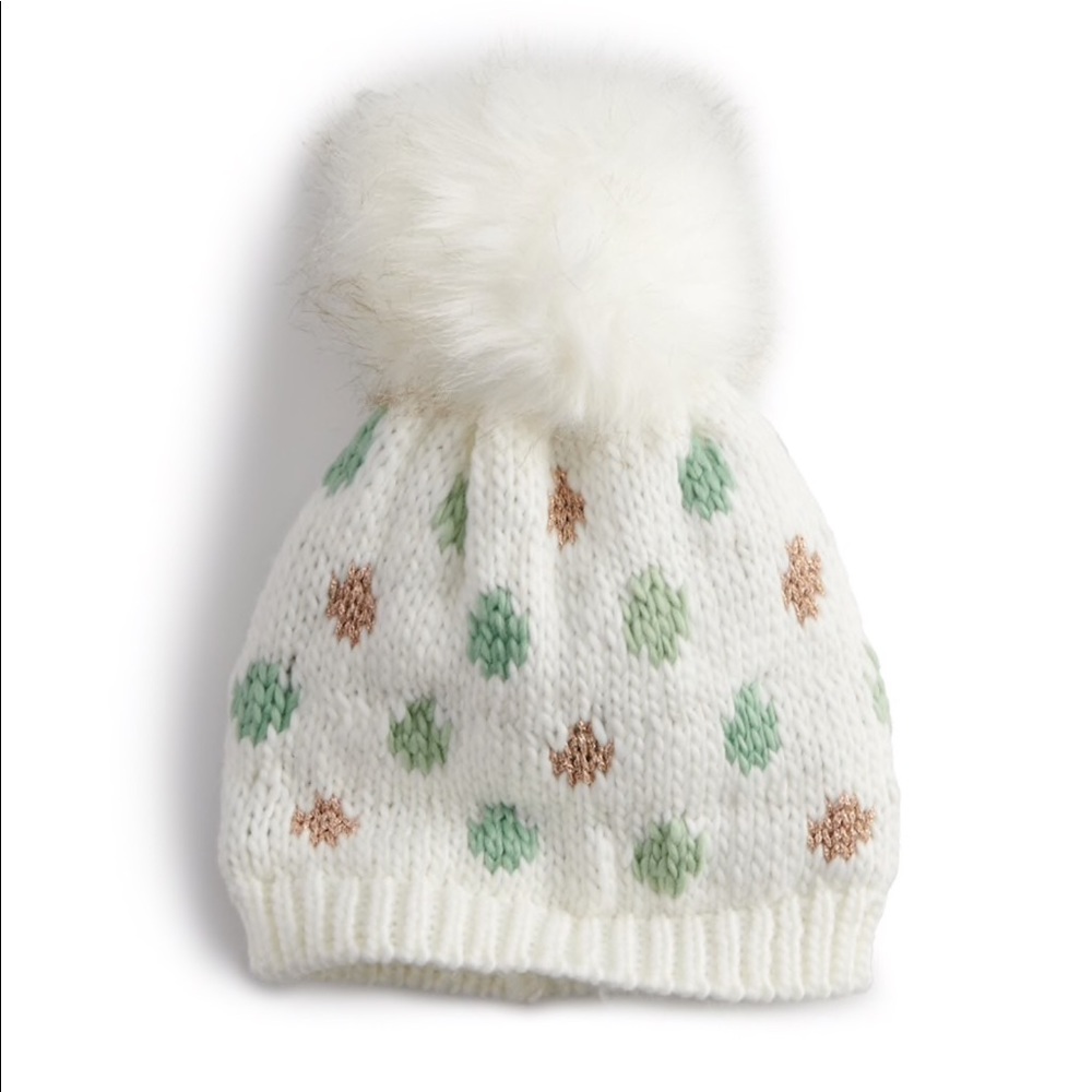 lc Lauren Conrad polka dot beanie nwt